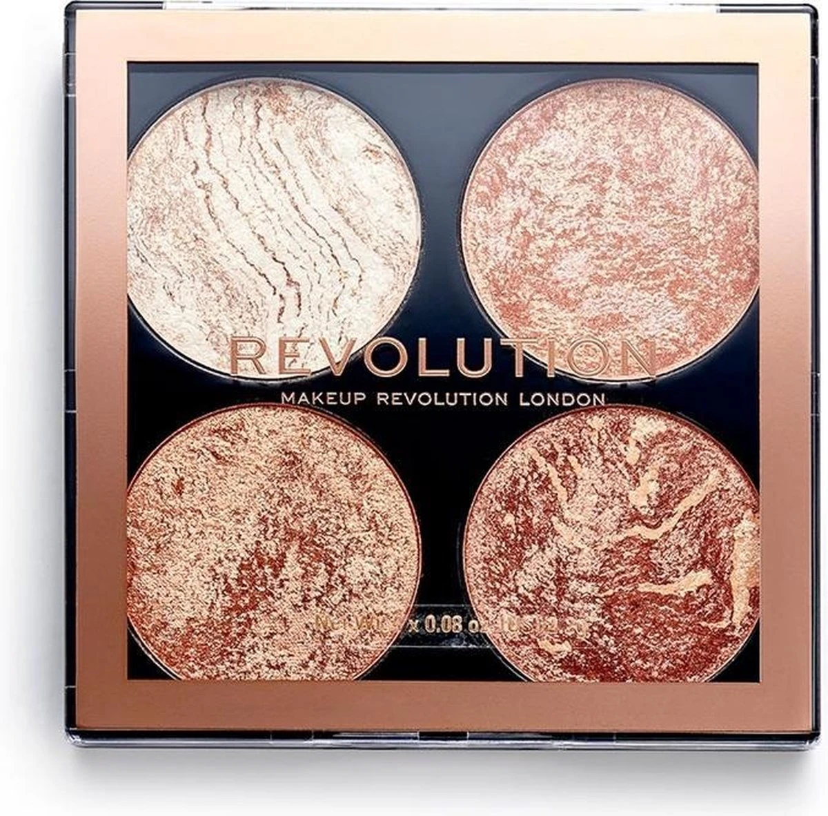 Makeup Revolution - Cheek Kit Palette - Paletka Rozjasňovačů A Bronzerů 8 G Don´t Hold Back (L) 3 Makeup Revolution - Cheek Kit Palette - Paletka Rozjasňovačů A Bronzerů 8 G Don´t Hold Back (L)