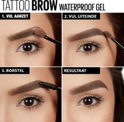 Maybelline Tattoo Brow Waterproof Wenkbrauwgel - 02 Soft Brown 19 Maybelline Tattoo Brow Waterproof Wenkbrauwgel - 02 Soft Brown -Poeder - Foundation Winkel 1200x1182 8