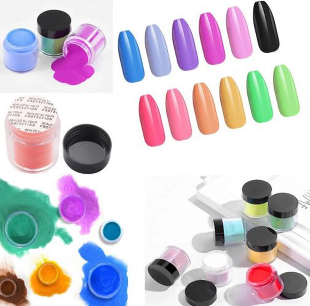 Acrylpoeders Set | 18 Stuks | 108 G Totaal Poeders | Acrylnagels | Nail Art | Acryl Kleuren | Acrylpigment | Poeder Voor Nepnagels | Nagelpoeder | Nagelstad 4 Acrylpoeders Set | 18 Stuks | 108 G Totaal Poeders | Acrylnagels | Nail Art | Acryl Kleuren | Acrylpigment | Poeder Voor Nepnagels | Nagelpoeder | Nagelstad - Afbeelding 2