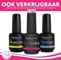 MURLEY’s Base & Top Coat Gellak Set- Acryl Basecoat & Topcoat - 2x 15ml - Gel Nagellak - Gelnagellak - UV / LED Lamp Gelnagels -Poeder - Foundation Winkel 1200x1185 7