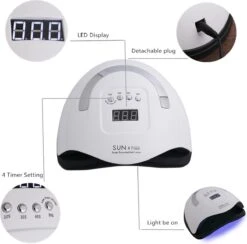 Professionele 180W LED Nageldroger Lamp - Gel Nagel Droger - 180W De Sterkste Nagellamp Op De Markt - Geschikt Voor Elke Nagel, Sneller Droger Voor Gel Polish Nail Apparatuur Automatische Sensor Nail Art Gereedschap Voor Vingernagel En Teennagel -Poeder - Foundation Winkel 1200x1187 8