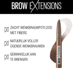 Maybelline Brow Extensions - 04 Medium Brown - Bruin Wenkbrauwpotlood - 10,5 Gr. 23 Maybelline Brow Extensions - 04 Medium Brown - Bruin Wenkbrauwpotlood - 10,5 Gr. -Poeder - Foundation Winkel 1200x1188 8