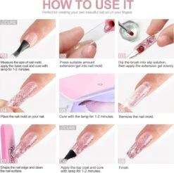 Polygel- Polygel Kit- Polygel Nagels- Polygel Starter Set - RH0594： Thin Nail File 1 Grey Nail File 1 48W White Nail Dryer Helmet Lamp 220V 1 Curved Tweezers 1 Glass Cup 1 Cuticle Fork 1 Cuticle Pusher 1 Nail Cutter 1 Dual End Nail Brush 1 8G Nail Gl -Poeder - Foundation Winkel 1200x1194 17