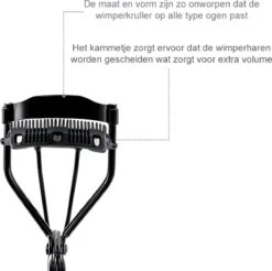 INTER-ESQUE® Wimperkruller - Eyelash Curler + 3x Gratis Extra Siliconen Pad & 3x Extra Kam - Zwart 13 INTER-ESQUE® Wimperkruller - Eyelash Curler + 3x Gratis Extra Siliconen Pad & 3x Extra Kam - Zwart -Poeder - Foundation Winkel 1200x1196 9