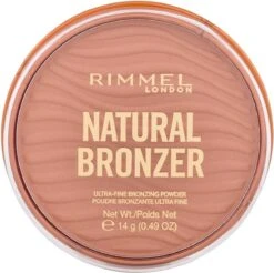 Rimmel London Natural Bronzer Ultra Fine Bronzing Powder - Sunlight 001 -Poeder - Foundation Winkel 1200x1197 11