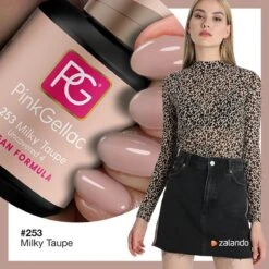 Pink Gellac - Milky Taupe - Gellak - Vegan - Taupe - Glanzend - 15ml -Poeder - Foundation Winkel 1200x1200 1031