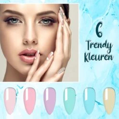 Luneya Gellak - Vivid Vibes Edition - 6-Delige Gellak Starterspakket - Gel Nagellak -Poeder - Foundation Winkel 1200x1200 1103