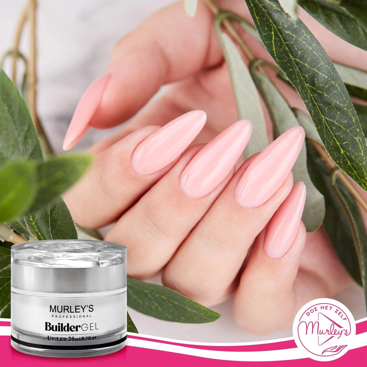 MURLEY'S Builder Gel UV-LED Builder Gel Voor Gelnagels Transparant 20 Ml Op Acrylbasis. Verlengen En Vormen Van De Nagels. 7 MURLEY'S Builder Gel UV-LED Builder Gel Voor Gelnagels Transparant 20 Ml Op Acrylbasis. Verlengen En Vormen Van De Nagels. - Afbeelding 5