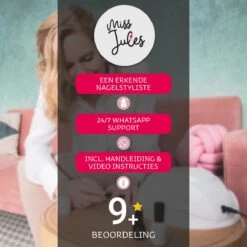 Miss Jules - 6-Delige Gellak Starterspakket - Nagellak - Kleur Rood, Zwart & Glitter - Glanzend & Dekkend Resultaat -Poeder - Foundation Winkel 1200x1200 1134