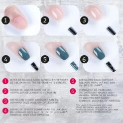 Miss Jules - 6-Delige Gellak Starterspakket - Nagellak - Kleur Rood, Zwart & Glitter - Glanzend & Dekkend Resultaat -Poeder - Foundation Winkel 1200x1200 1136