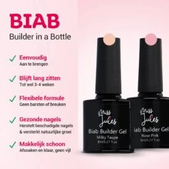 Miss Jules® BIAB Starter Pakket – Builder In A Bottle – BIAB Nagel Builder Gel – BIAB Nagellak Starterset - Inclusief UV/LED Lamp & Instructievideo (NL) -Poeder - Foundation Winkel 1200x1200 1154