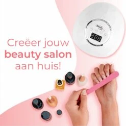 Vanilon UV Lamp Gelnagels - Gellak Nagel Droger - 86W LED - 2,5 Meter Snoer -Poeder - Foundation Winkel 1200x1200 1201