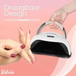 Rebela | Nageldroger | Gelnagels | GEL UV LED Nail Lamp 168w | UV Lamp Gelnagels | Led Nagellamp | Nageldroger | Wit -Poeder - Foundation Winkel 1200x1200 1210