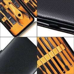 Nagelknipper Set - Pedicureset - 15 Delige - Roestvrij Staal - Met Draagkoffer - Geel Zwart -Poeder - Foundation Winkel 1200x1200 1271