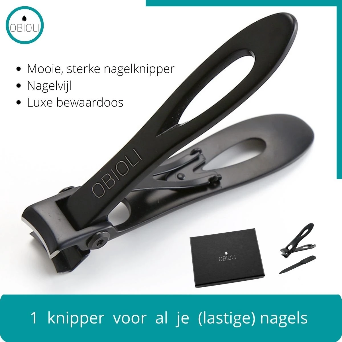 Obioli ™ Nagelknipper Set - Luxe Cadeau Doos Voor Mannen En Vrouwen - Nageltang - Nagelschaar - Kalknagels - Teennagel - Met Nagelvijl - Zwart - Groot - Gift Box 13 Obioli ™ Nagelknipper Set - Luxe Cadeau Doos Voor Mannen En Vrouwen - Nageltang - Nagelschaar - Kalknagels - Teennagel - Met Nagelvijl - Zwart - Groot - Gift Box - Afbeelding 11