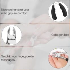 Thumbs Up 7-Delige Nagel Set - Ingegroeide Teennagel - Nageltang - Teennagelknipper - Nagelknipper Set - Zwart -Poeder - Foundation Winkel 1200x1200 1283