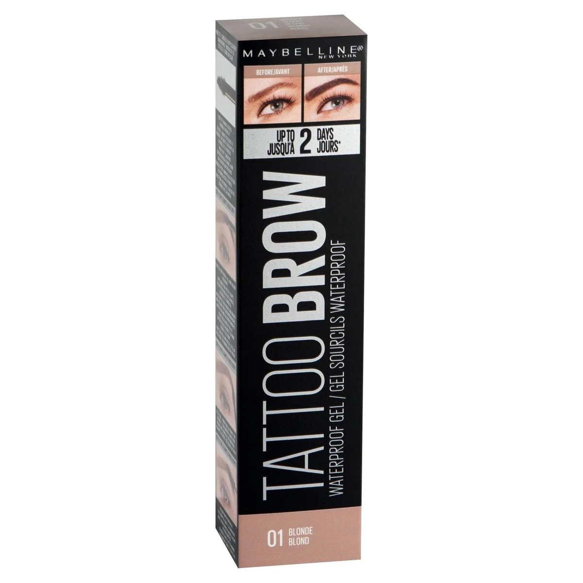 Maybelline Tattoo Brow Waterproof Wenkbrauwgel - 01 Blond 13 Maybelline Tattoo Brow Waterproof Wenkbrauwgel - 01 Blond - Afbeelding 11