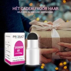 ProductPlanet Premium Wenkbrauw Stempel - Wenkbrauw Sjabloon - Wenkbrauwstempel - Brow Stamp - 10 Sjablonen - Borsteltje - Herbruikbaar - Waterdicht - Cadeau Voor Haar - Zwart -Poeder - Foundation Winkel 1200x1200 1484