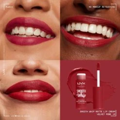 NYX Professional Makeup - Smooth Whip Matte Lip Cream Velvet Robe - Vloeibare Lippenstift - 4ML -Poeder - Foundation Winkel 1200x1200 358