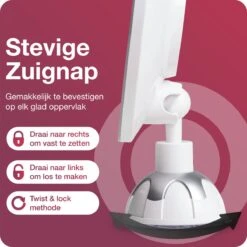 Innovision Make Up Spiegel - Met Verlichting En Zuignap - 360° Verstelbaar - Werkt Op Batterijen En Op Stroom - 5x Vergroot -Poeder - Foundation Winkel 1200x1200 508