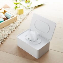 Yamazaki Bakje Voor Vochtige Doekjes - Wit - Met Deksel -Poeder - Foundation Winkel 1200x1200 556