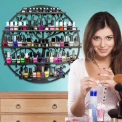 Confibel Nagellak Houder - Nagellak Flesjes Organizer - Essentiële Oliën Organizer - Rek Voor Flesjes - Wanddecoratie - Zwart 19 Confibel Nagellak Houder - Nagellak Flesjes Organizer - Essentiële Oliën Organizer - Rek Voor Flesjes - Wanddecoratie - Zwart -Poeder - Foundation Winkel 1200x1200 565