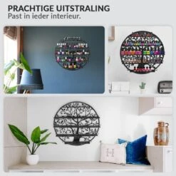 Confibel Nagellak Houder - Nagellak Flesjes Organizer - Essentiële Oliën Organizer - Rek Voor Flesjes - Wanddecoratie - Zwart 27 Confibel Nagellak Houder - Nagellak Flesjes Organizer - Essentiële Oliën Organizer - Rek Voor Flesjes - Wanddecoratie - Zwart -Poeder - Foundation Winkel 1200x1200 571