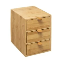 Five® Bamboe Bakjes Met 2 Lades - Hout - Duurzaam - 2 Lades (25 X 14,5 X 20) -Poeder - Foundation Winkel 1200x1200 584