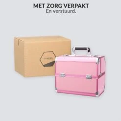 Confibel Cosmetica Koffer - Make Up Koffer Uitklapbaar - 5 Opbergbakken Make-up Koffer - Beautycase/Visagiekoffer /Cosmeticakoffer /Beautycase/ Nagelstylistekoffer - Roze 18 Confibel Cosmetica Koffer - Make Up Koffer Uitklapbaar - 5 Opbergbakken Make-up Koffer - Beautycase/Visagiekoffer /Cosmeticakoffer /Beautycase/ Nagelstylistekoffer - Roze -Poeder - Foundation Winkel 1200x1200 628