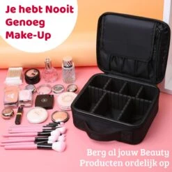 Mmoods Make-up Koffer – Make Up Tas Reizen – Makeup Organizer Verstelbaar -Beautycase Waterdicht – Make-up Tasje Voor Onderweg – Toilettas Voor Cosmetica Zwart 14 Mmoods Make-up Koffer – Make Up Tas Reizen – Makeup Organizer Verstelbaar -Beautycase Waterdicht – Make-up Tasje Voor Onderweg – Toilettas Voor Cosmetica Zwart -Poeder - Foundation Winkel 1200x1200 654