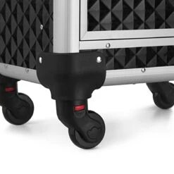 Songmics Kapperskoffer - Cosmetica Trolley - Cosmetica Koffer - Make-up Koffer - Visagie Koffer - Make Up Trolley - Op Wielen - Zwart -Poeder - Foundation Winkel 1200x1200 667