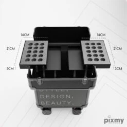 PIXMY® - MT130-S - Make Up Koffer - Cosmetica Koffer - DESIGN -Poeder - Foundation Winkel 1200x1200 674