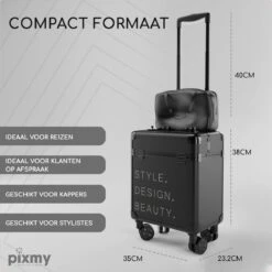 PIXMY® - MT130-S - Make Up Koffer - Cosmetica Koffer - DESIGN -Poeder - Foundation Winkel 1200x1200 676