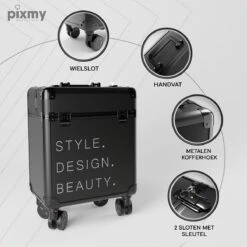 PIXMY® - MT130-S - Make Up Koffer - Cosmetica Koffer - DESIGN -Poeder - Foundation Winkel 1200x1200 679