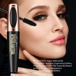 4D Fiber Waterproof Mascara - Zwart - Lange En Volle Wimpers -Poeder - Foundation Winkel 1200x1200 762