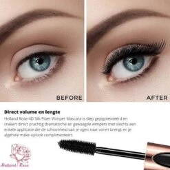 4D Fiber Waterproof Mascara - Zwart - Lange En Volle Wimpers -Poeder - Foundation Winkel 1200x1200 763