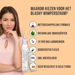 B’LASHY® Wimperserum - Wimper Groeimiddel - Wimper Serum Voor Sterke, Lange En Volle Wimpers - 5 Ml -Poeder - Foundation Winkel 1200x1200 768