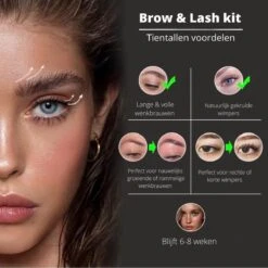 Merkloos Wimper & Wenkbrauw Lifting Set - Wimperlift - Wenkbrauwlift - Lashlift - Browlift - Proffesional Wimperlifting - Lash Lift - Wimperkit - Wenkbrauwkit - Permanent Gekrulde Wimpers - Lashes And Brows - Lash & Brow Kit -Poeder - Foundation Winkel 1200x1200 783