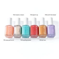 Essie Summer 2020 Limited Edition - 703 Bustling Bazaar - Blauw - Glanzende Nagellak - 13,5 Ml -Poeder - Foundation Winkel 1200x1200 932