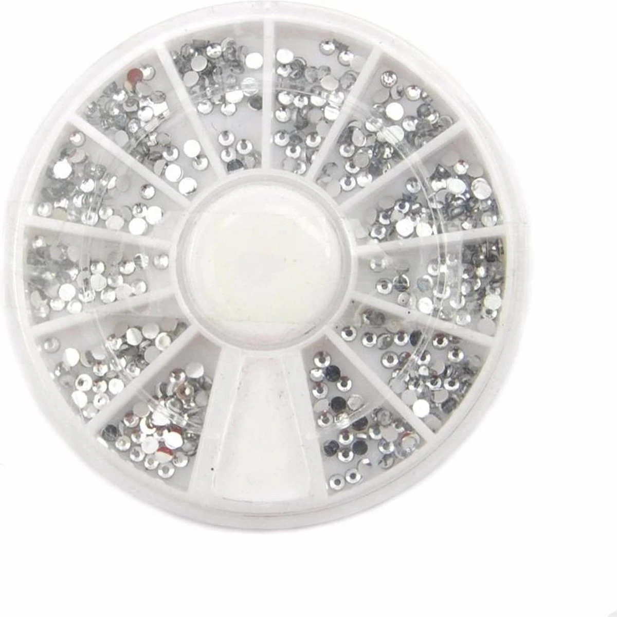 Nail Art Voordeel Set Rhinestones Zilver + Diverse Kleuren - 1200 Stuks - Strass Nagel Steentjes / Nagel Diamantjes / Nail Art 5 Nail Art Voordeel Set Rhinestones Zilver + Diverse Kleuren - 1200 Stuks - Strass Nagel Steentjes / Nagel Diamantjes / Nail Art - Afbeelding 3