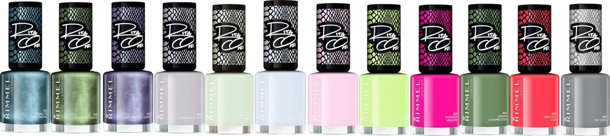 Rimmel London 60 Seconds Supershine By Rita - 451 Partner In Lime - Nagellak 5 Rimmel London 60 Seconds Supershine By Rita - 451 Partner In Lime - Nagellak - Afbeelding 3