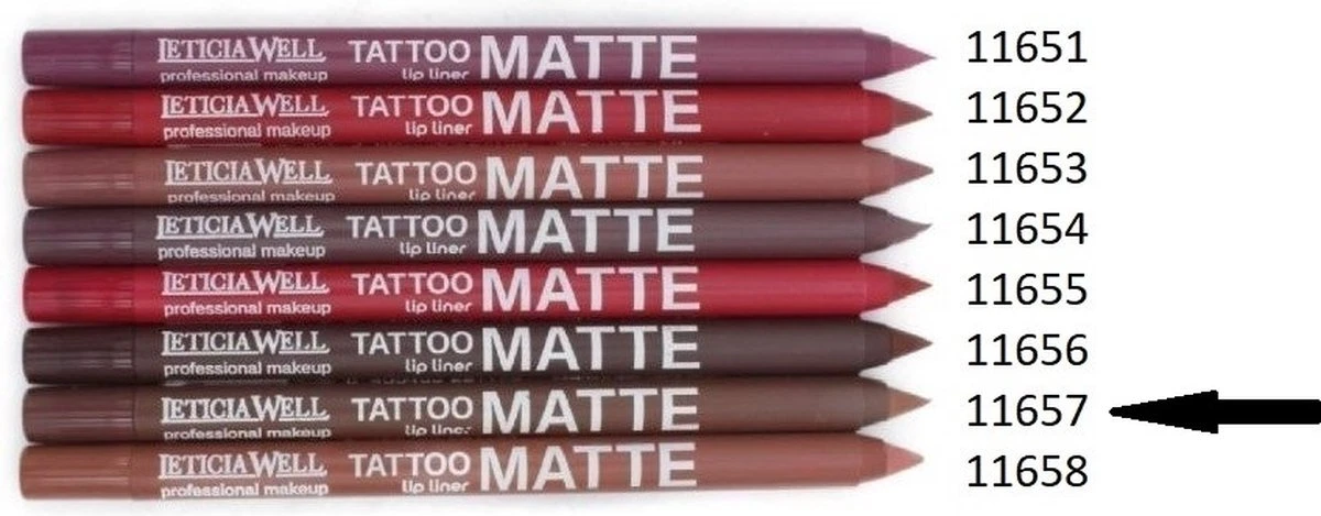 Leticia Well – Matte Tattoo Lippotlood / Lipliner – Bruin / Brown Sugar - Nummer 11657 - 1 Stuks 3 Leticia Well – Matte Tattoo Lippotlood / Lipliner – Bruin / Brown Sugar - Nummer 11657 - 1 Stuks