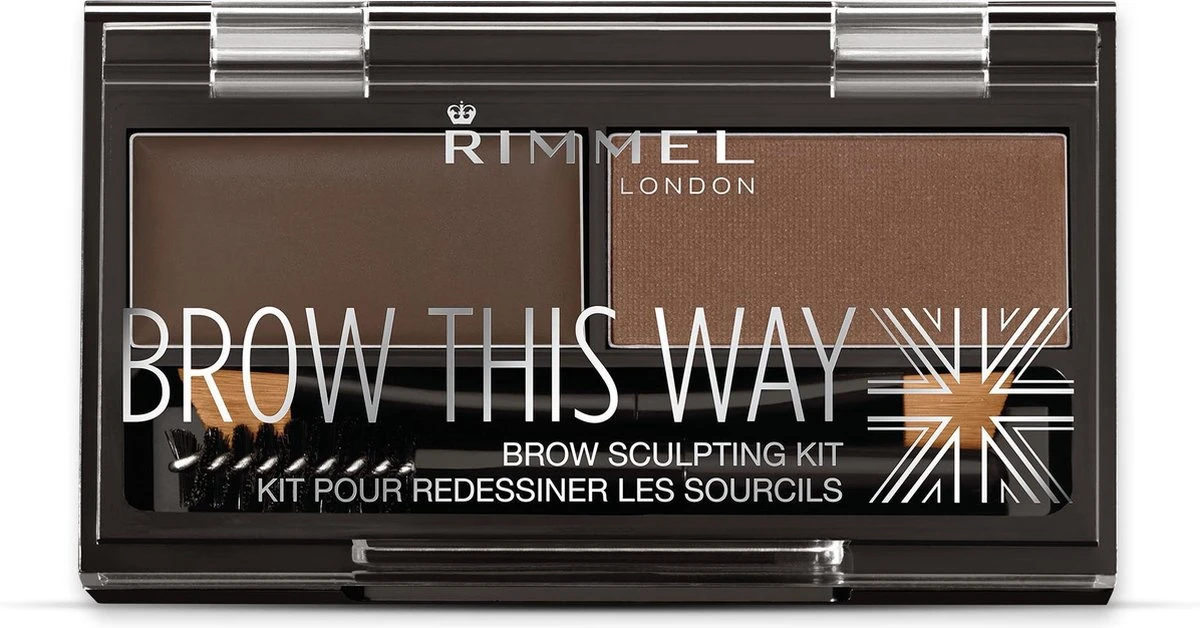 Rimmel London Brow This Way Brow Sculpting Kit - 003 Dark Brown 11 Rimmel London Brow This Way Brow Sculpting Kit - 003 Dark Brown - Afbeelding 9