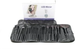 De Ultieme Make-up Ervaring: Cosmetische Spiegel Met 16 LED's En Set Van 24 Professionele Make-up Kwasten - Perfect Voor Een Vlekkeloze En Verlichte Look! Spiegel - Kwasten - Make-up Kwasten - Make-up Spiegel - Verlichting - LED - -Poeder - Foundation Winkel 1200x788 1