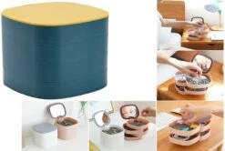 Borvat® | Organizer Juwelen | Sieraden | Make-up | Met Spiegel | Kunststof | Jewellery Box | Opberg Doosje Sieraden | Sieraden Opbergen | Reisetui Sieraden 8 Borvat® | Organizer Juwelen | Sieraden | Make-up | Met Spiegel | Kunststof | Jewellery Box | Opberg Doosje Sieraden | Sieraden Opbergen | Reisetui Sieraden -Poeder - Foundation Winkel 1200x807