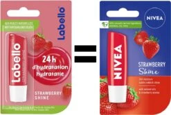 Nivea - Labello Strawberry Shine Lippenbalsem - 5,5 Ml Stick - Lipbalsem - Lipbalm - Lipverzorging - Verrijkt Met Shea Boter En Bio Jojoba Olie -Poeder - Foundation Winkel 1200x808