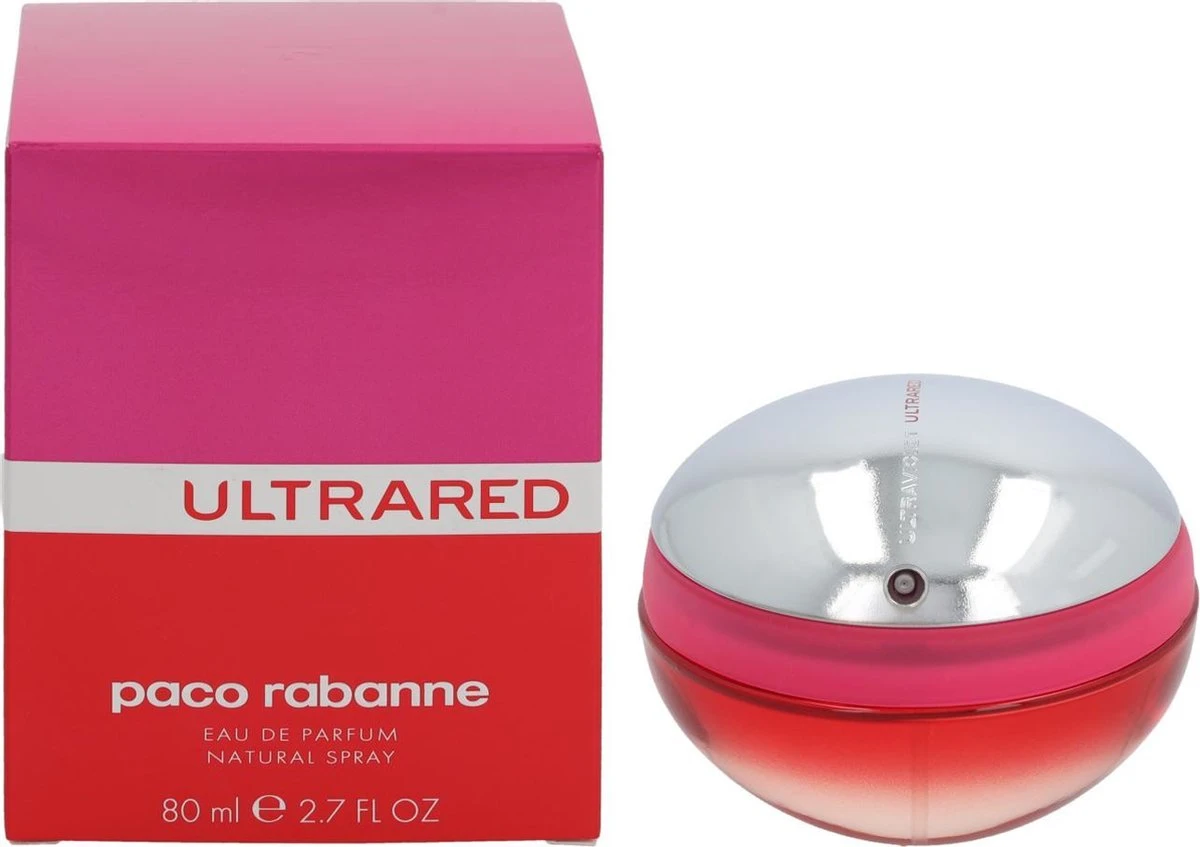 Paco Rabanne Ultrared - 80 Ml - Eau De Parfum Spray - Damesparfum 4 Paco Rabanne Ultrared - 80 Ml - Eau De Parfum Spray - Damesparfum - Afbeelding 2