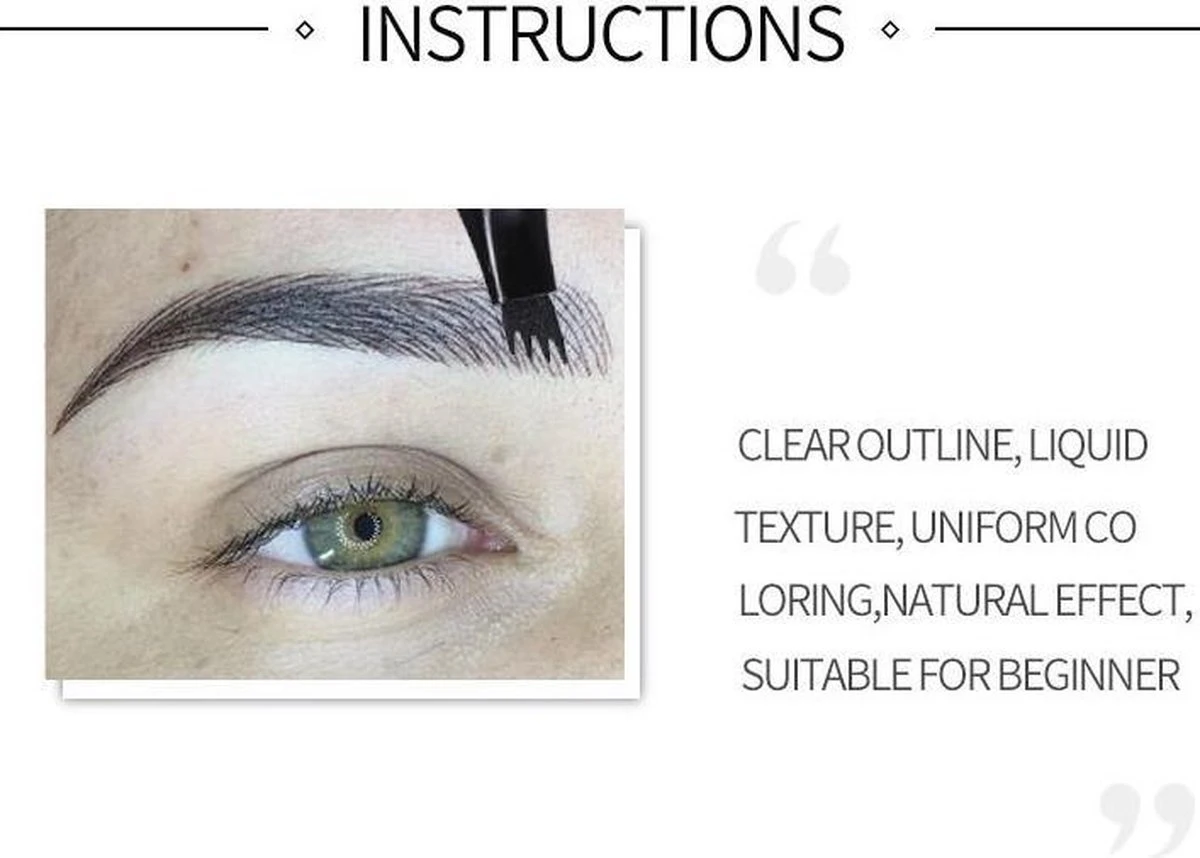 Joya Beauty® Microblading Eyebrow Tattoo Pen | Waterproof Tattoo Wenkbrauw Pen |Wenkbrauwpen | Kleur 4: Bruin 12 Joya Beauty® Microblading Eyebrow Tattoo Pen | Waterproof Tattoo Wenkbrauw Pen |Wenkbrauwpen | Kleur 4: Bruin - Afbeelding 10