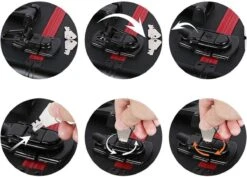 Make-upkoffer, Kapperskoffer, Cosmeticakoffer, Lege Nagelkoffer, Multikoffer, Afsluitbaar Voor Nageldesign/massageolie/fotoapparatuur, 34,7 X 22,2 X 25 Cm , Volledig Zwart HM-YAHEE-411233 -Poeder - Foundation Winkel 1200x859