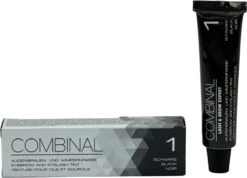 Combinal Wenkbrauw En Wimperverf - Zwart + Combinal Waterstofperoxide 5% - Wimpers - Wenkbrauwen - Wenkbrauwverf - Combideal -Poeder - Foundation Winkel 1200x865 1